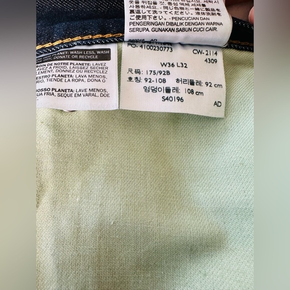 Levi's 511 Women’s Dark Blue Slim Jeans Size Waist 36; Length 32 - Picture 7 of 10